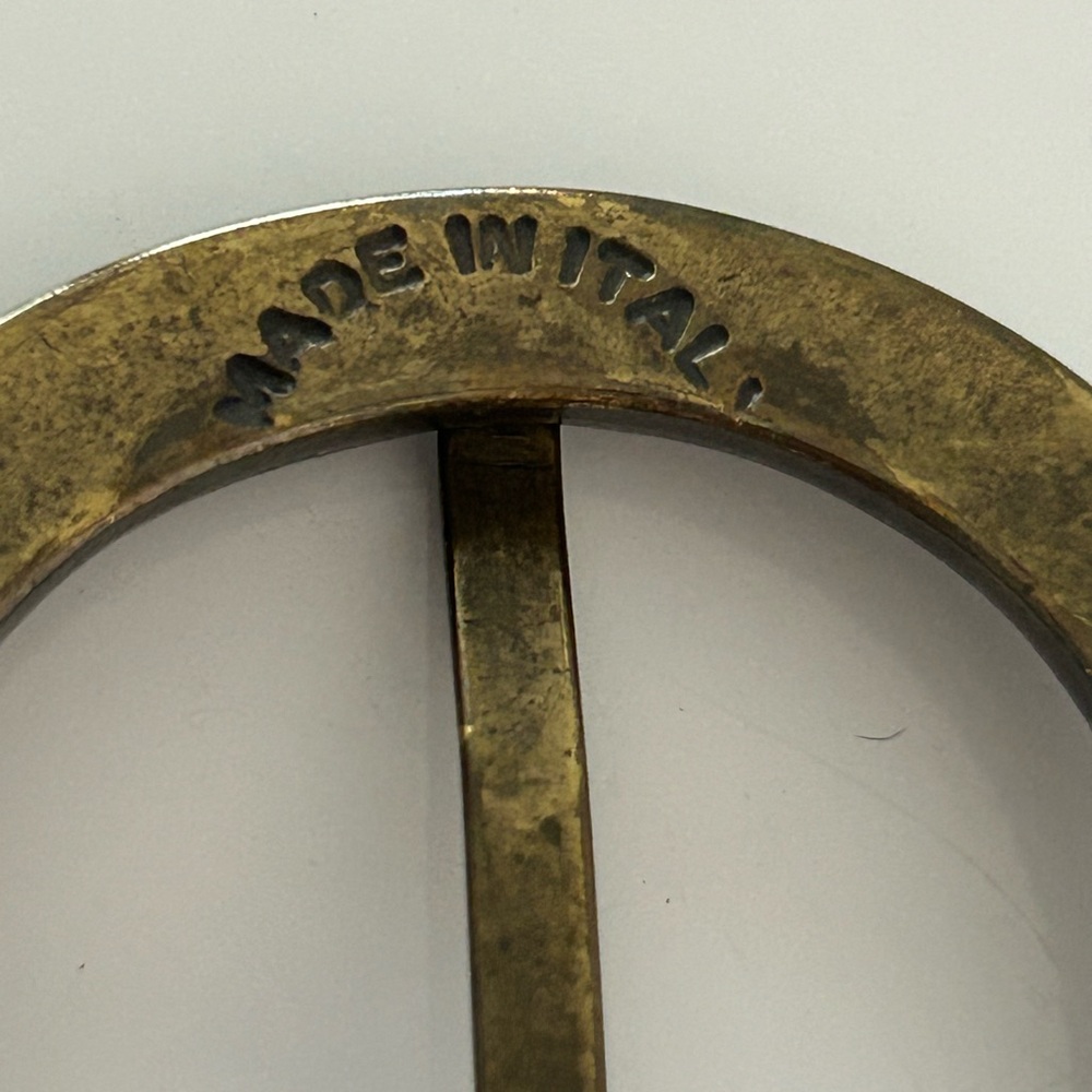 Nanni Italy Genuine Python Turquoise Studded Belt… - image 8